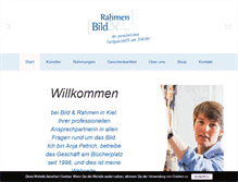 Tablet Screenshot of bild-und-rahmen-kiel.de